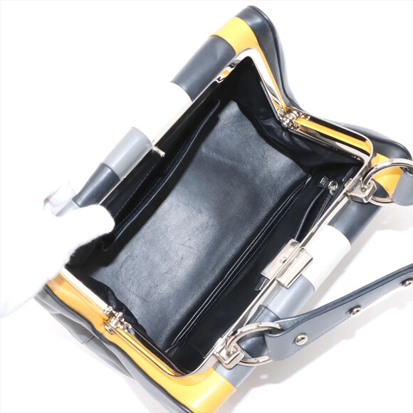 Prada Leather Hand Bag Multicolor #238571P55B - Picture 7 of 15